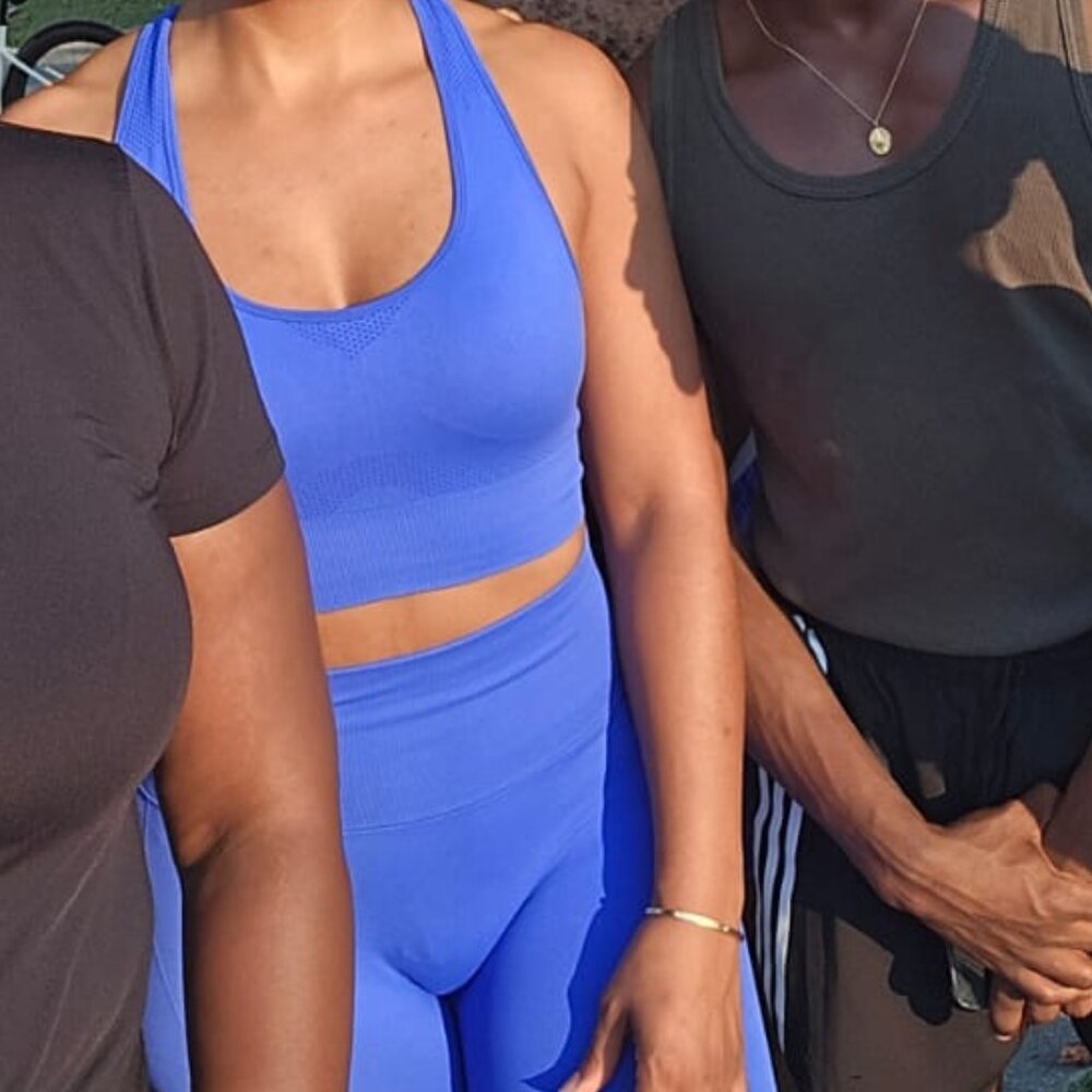 Blue workout set